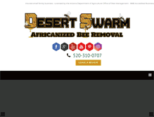 Tablet Screenshot of desertswarmbees.com
